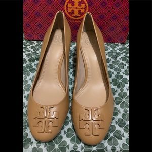 Tory Burch Luna Wedge Heels, Sz 9. TB box no included. Excellent condition!